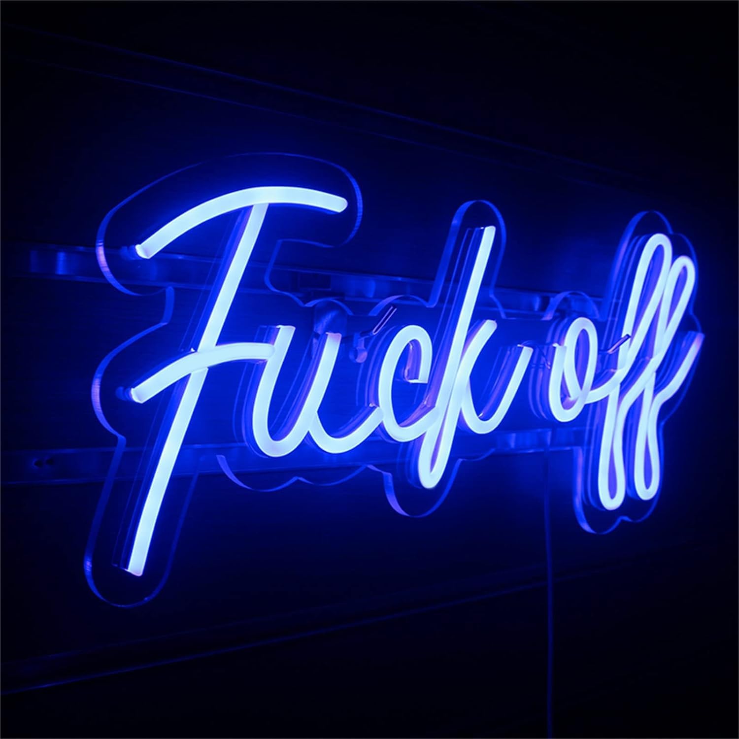 Funny Words LED Neon Light Sign - USB Powered Wall Hanging Decoration Lamp with Switch for Club, Bar, Party (44X20cm) - Perfect for Home Decor, Wedding, Birthday & Office Lighting