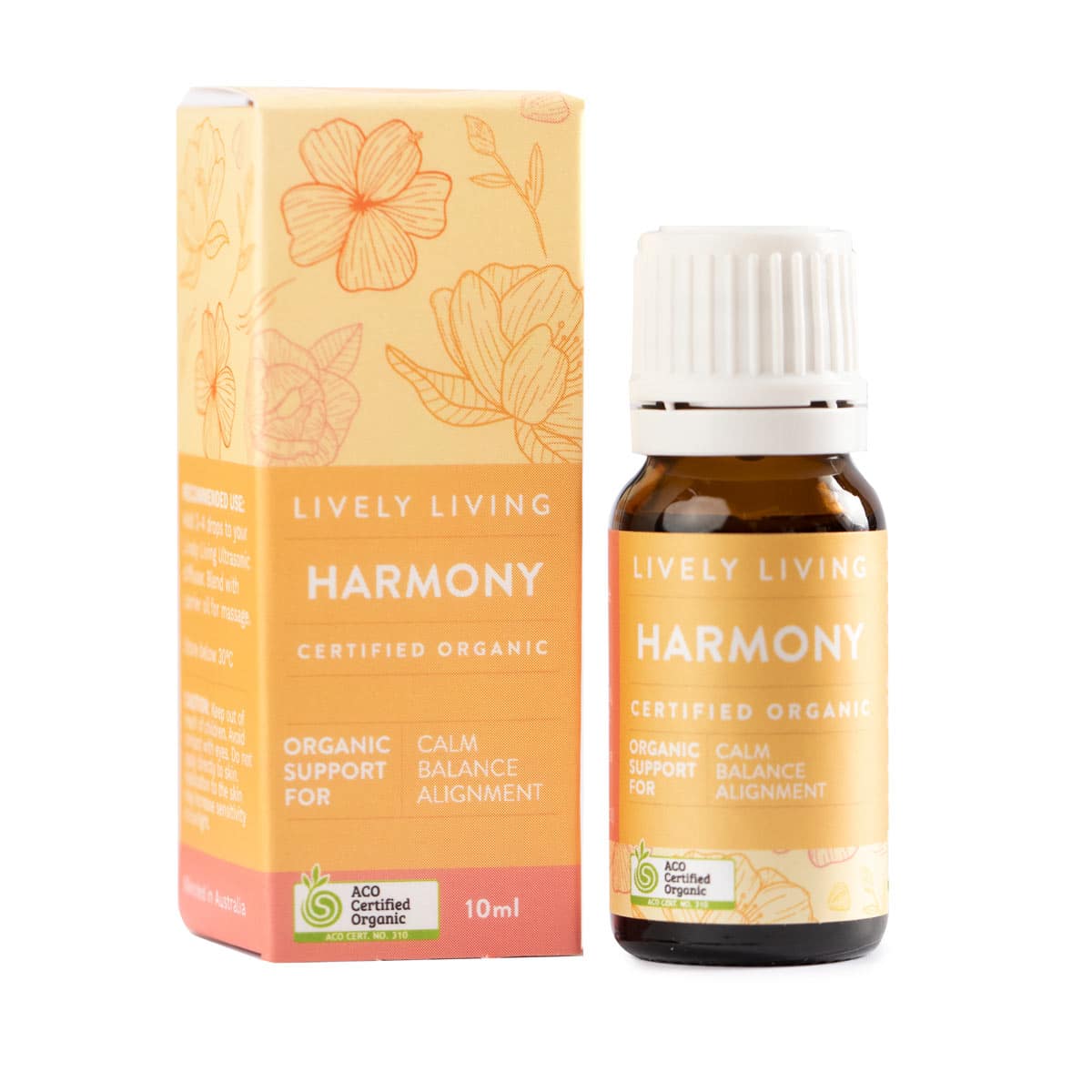 Harmony Organic Essential Oil 10ml - 100% Pure Natural Aromatherapy Oil for Diffuser, Massage & Relaxation - Perfect for Home Spa, Yoga & Stress Relief