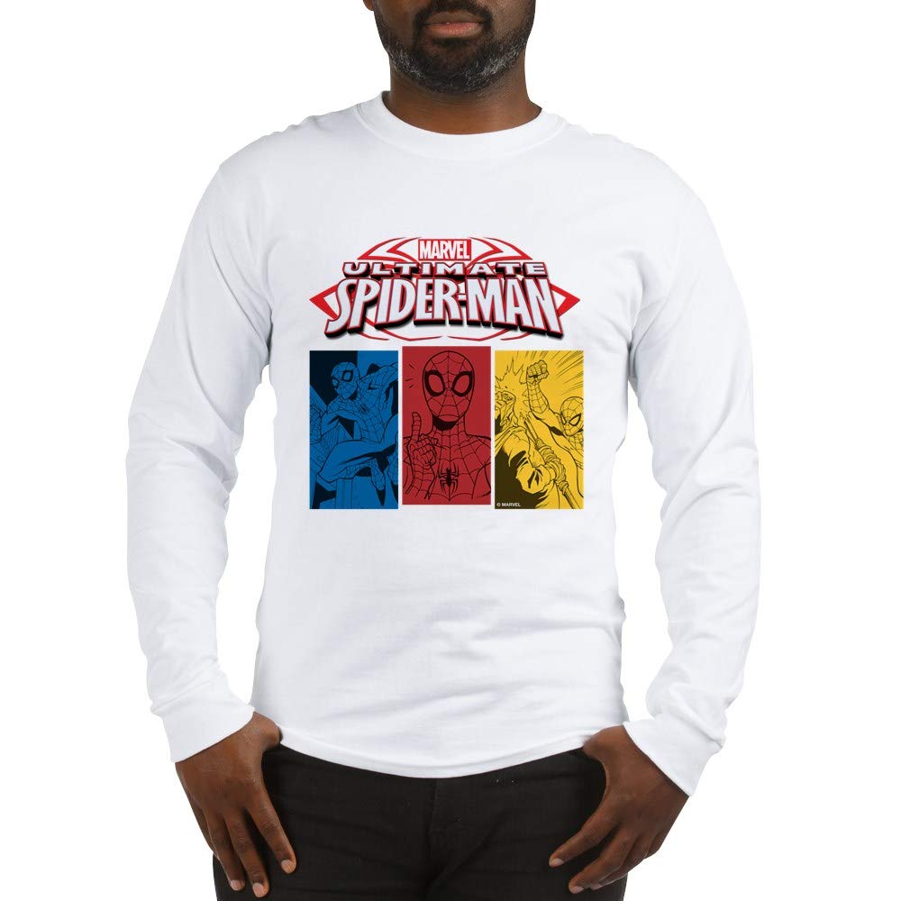 Ultimate Spiderman Long Sleeve T-Shirt for Men - Marvel Superhero Graphic Tee | Perfect for Cosplay, Comic Con & Everyday Wear