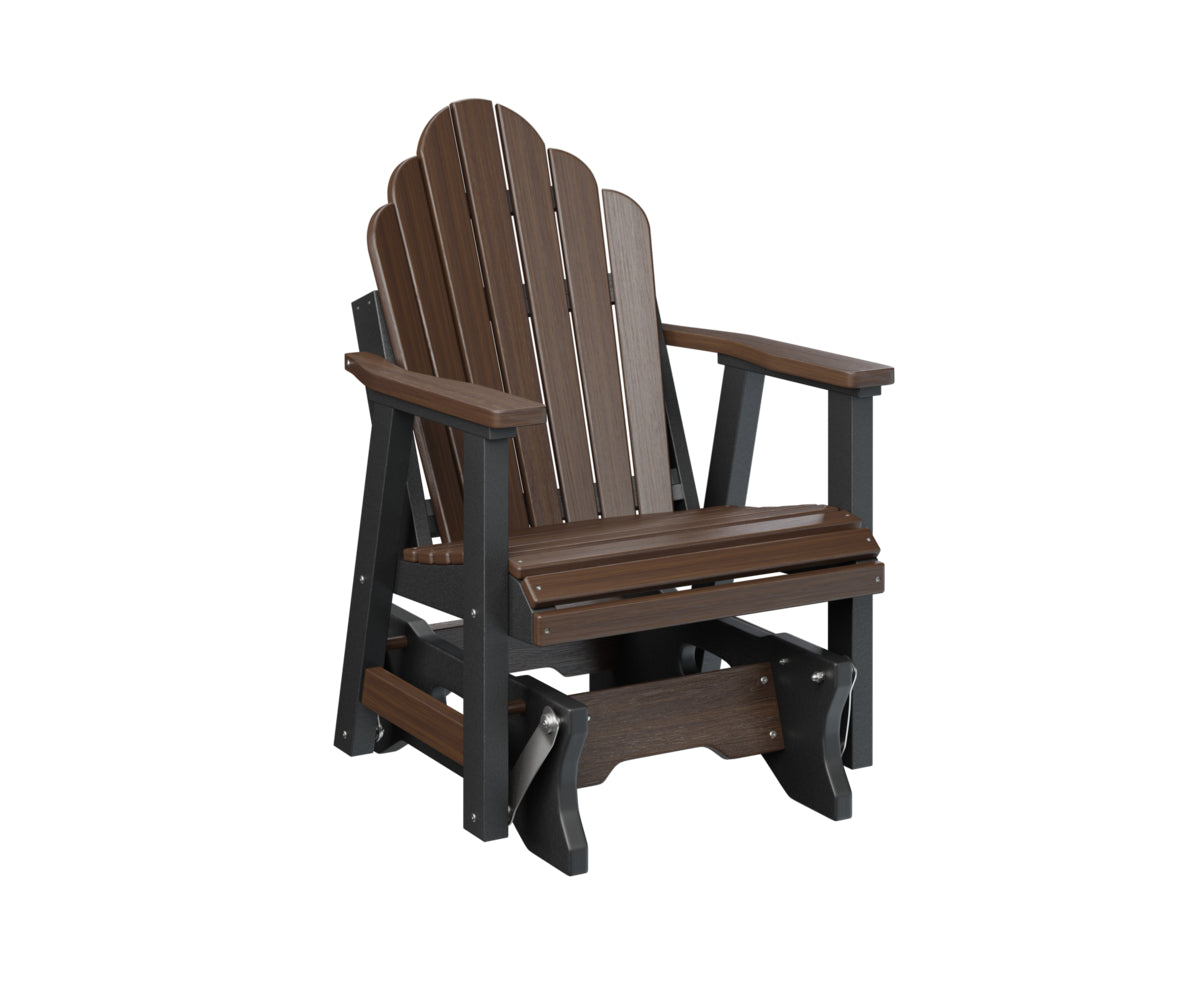 Berlin Gardens Cozi Back Single Glider - Comfortable Outdoor Rocking Chair for Patio, Porch & Garden Relaxation | Perfect for Reading, Lounging & Enjoying Nature
