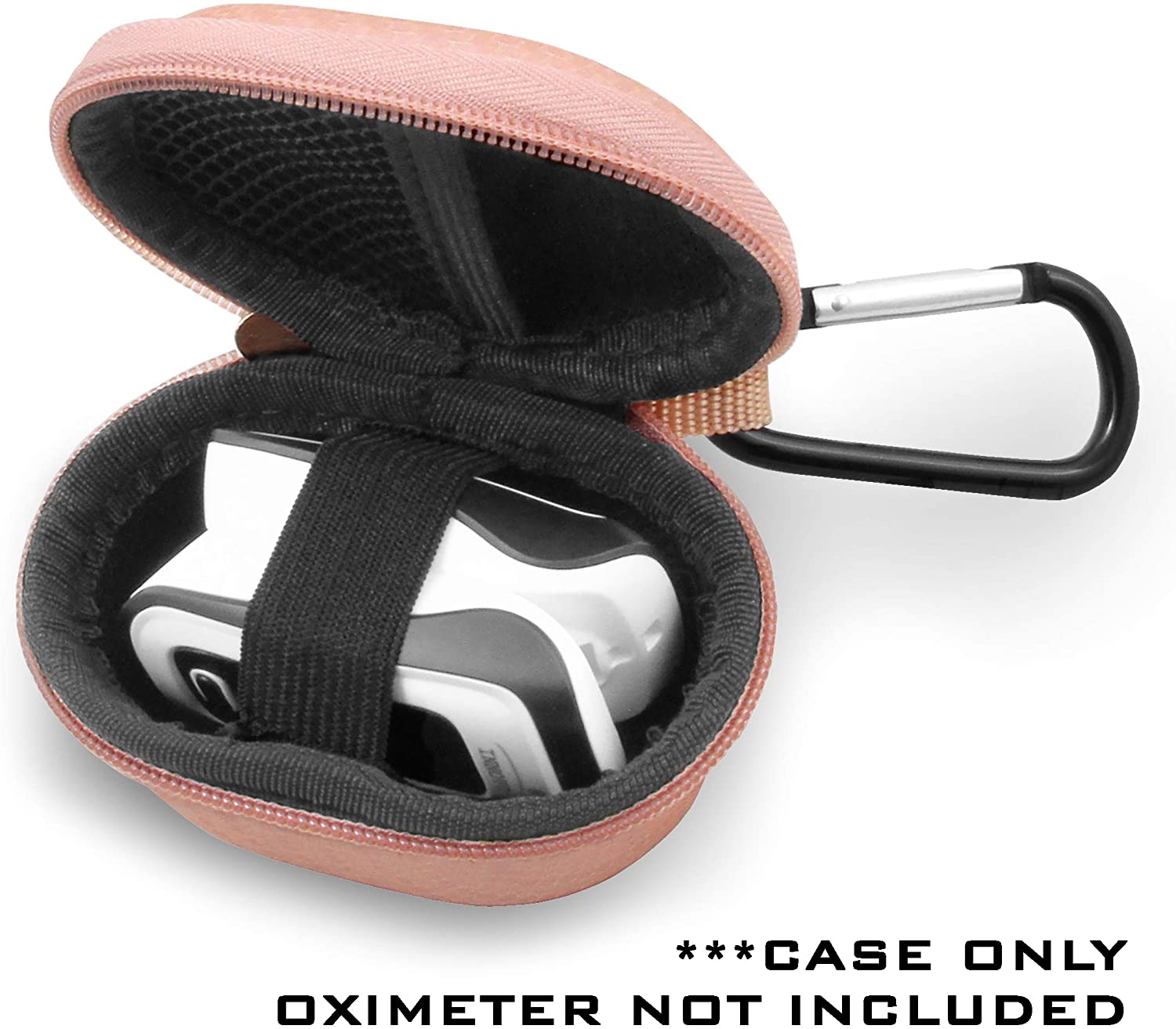 Waterproof Travel Case for Fingertip Pulse Oximeter - Fits Innovo Deluxe, Zacurate Pro & Santamedical Blood Oxygen Monitors - Portable Protective Storage for Home, Clinic & Outdoor Use