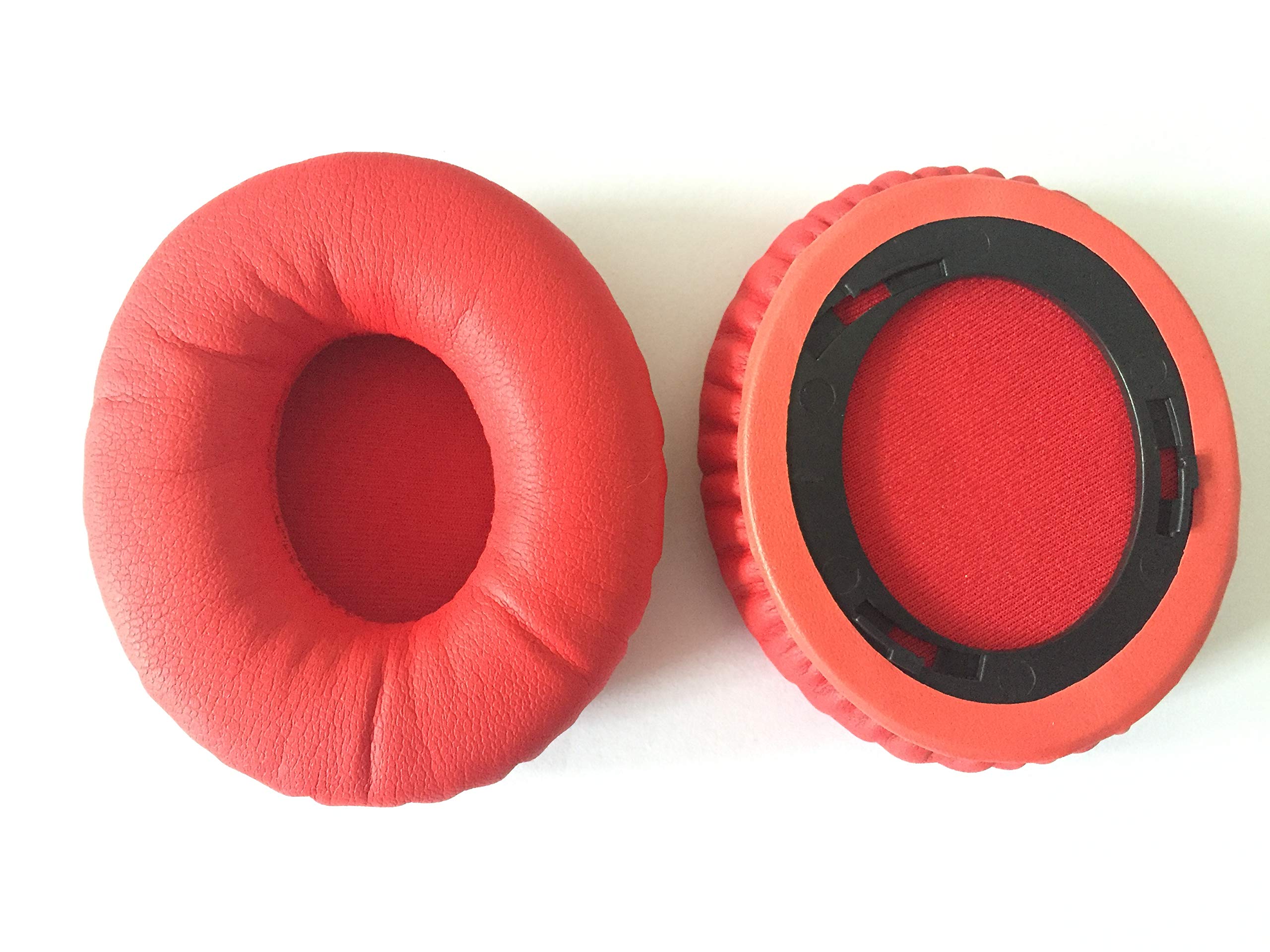 Premium Replacement Ear Pads for Monster Beats by Dr. Dre Solo HD Headphones - Soft Cushions, Ear Cups & Cover Set (Red) - Perfect for Gaming, Music & Travel Comfort