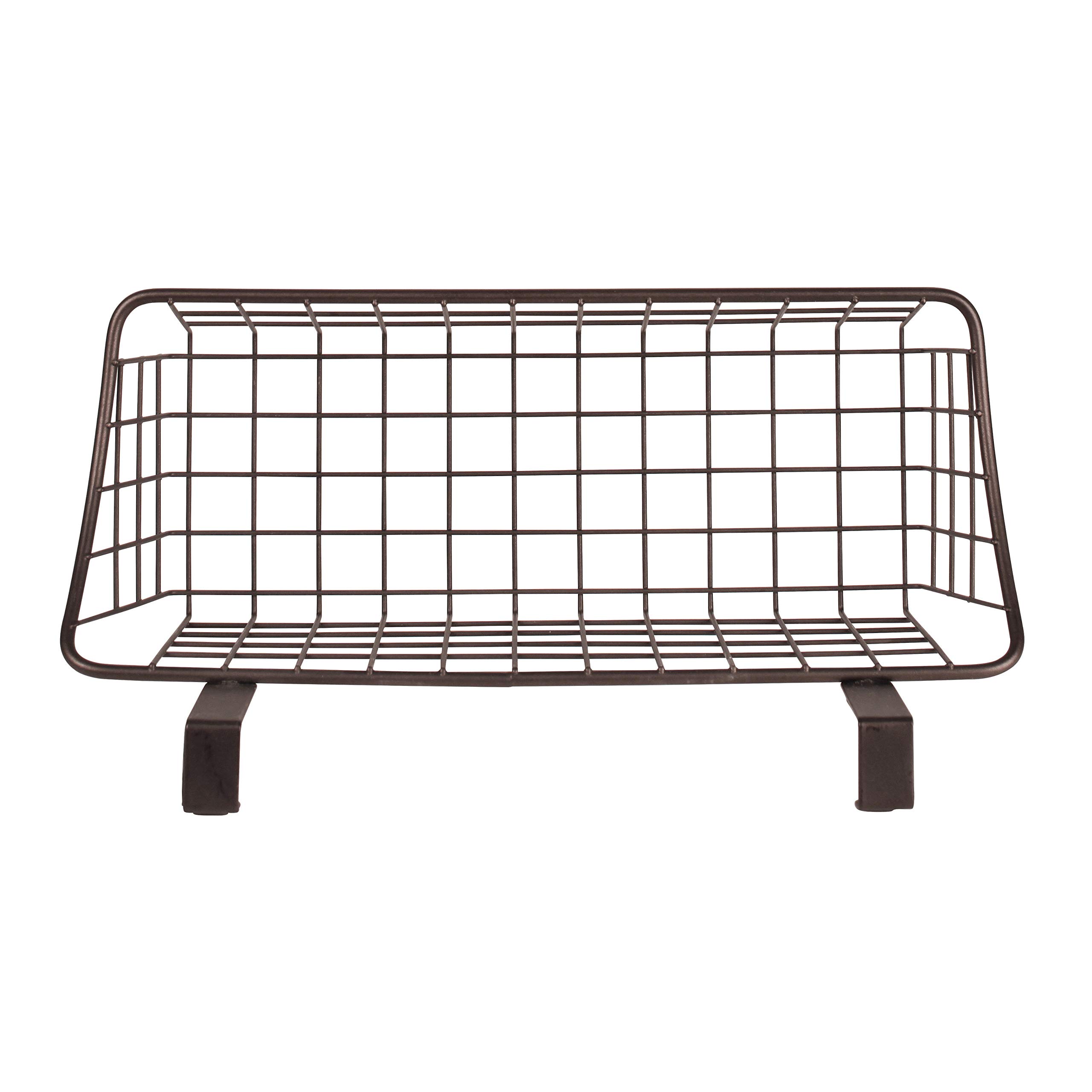Bronze Small Spectrum Hanging Baskets - Over Cabinet Wire Storage Organizer for Kitchen & Bathroom - Perfect for Cleaning Supplies, Washcloths, Hand Towels - Space Saving Home Organization Solution for Small Spaces & Clutter Control