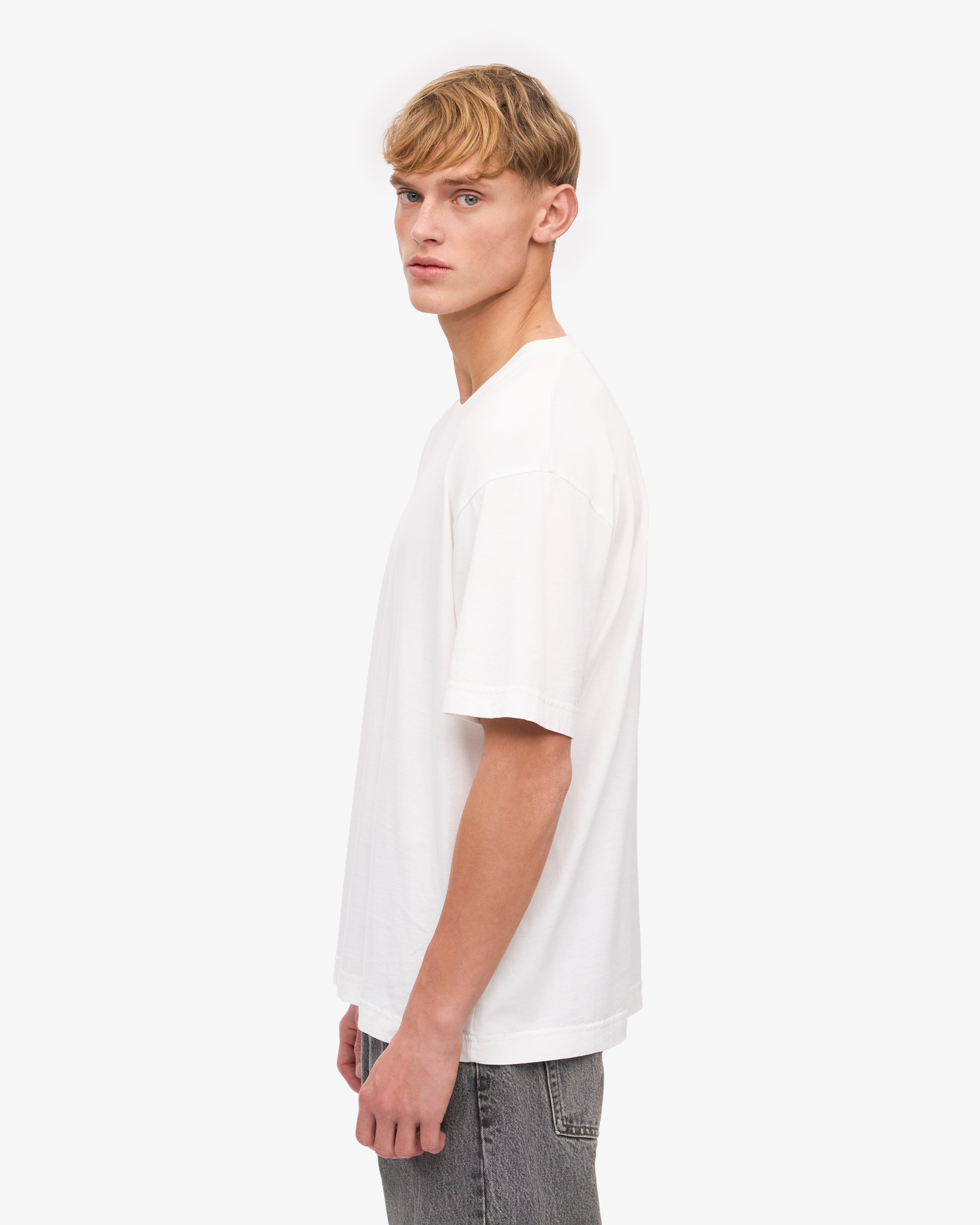 Oversized Organic Cotton T-Shirt for Women - Soft & Breathable Optical White Tee - Perfect for Casual Wear, Loungewear & Everyday Outfits