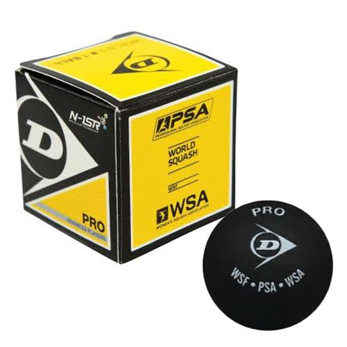 Dunlop Pro Squash Ball - High Bounce Competition Squash Balls for Professional & Recreational Play - Perfect for Tournaments, Training & Gym Sessions