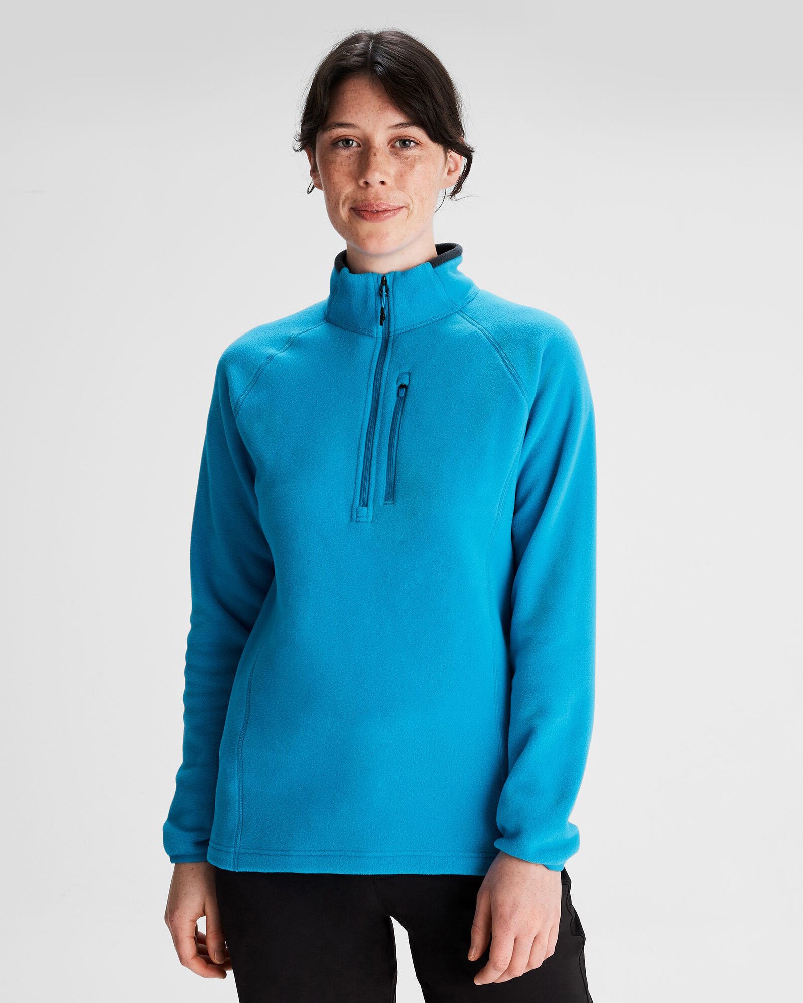 Women's Ridge 100 PrimaLoft Bio Pullover Jacket - Lightweight Insulated Hoodie for Hiking & Outdoor Activities in Sea Blue