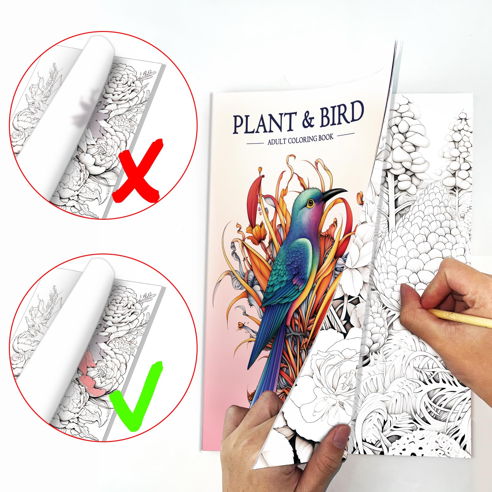 Premium Adult Coloring Books Set of 3 - 96 Pages Stress Relief & Mindfulness Coloring Books for Women, Anxiety Relief & Relaxation - Perfect for Meditation, Art Therapy & Creative Gift Ideas