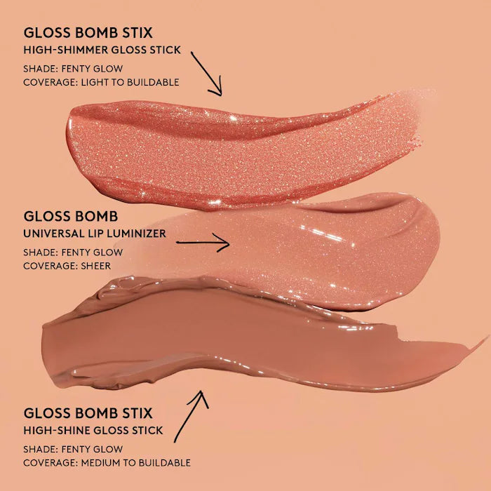 Fenty Beauty Gloss Bomb Universal Lip Luminizer - High Shine Lip Gloss for Plump, Hydrated Lips | Perfect for Everyday Wear, Date Night & Special Occasions