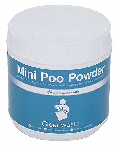 Cleanwaste Mini Poo Powder Waste Treatment for Pets - 1 Pack | Portable Dog & Cat Waste Deodorizer | Ideal for Travel, Camping & Backyard Use