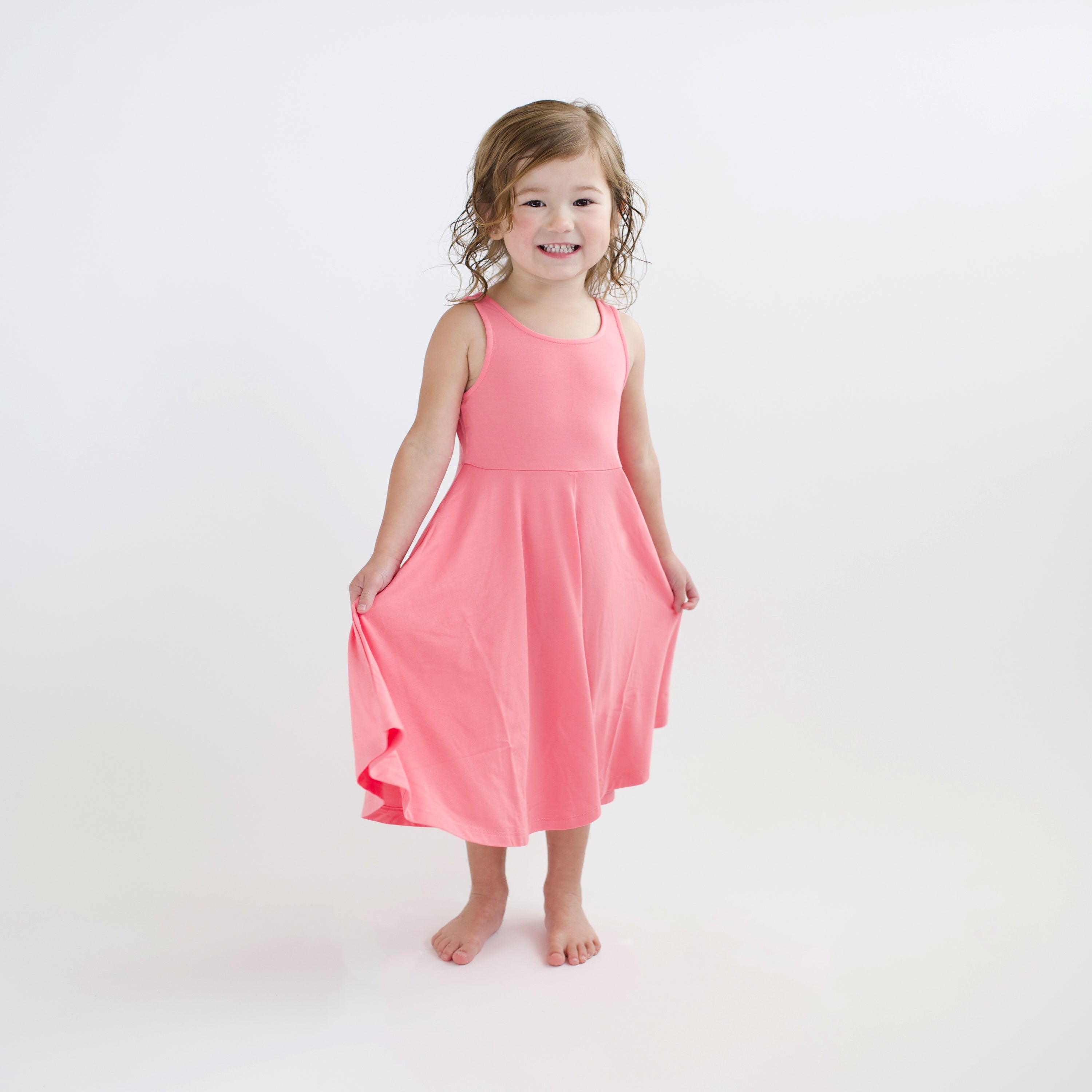 Guava Tank Twirl Dress - Flowy Summer Dress for Women, Perfect for Beach, Parties & Casual Outings