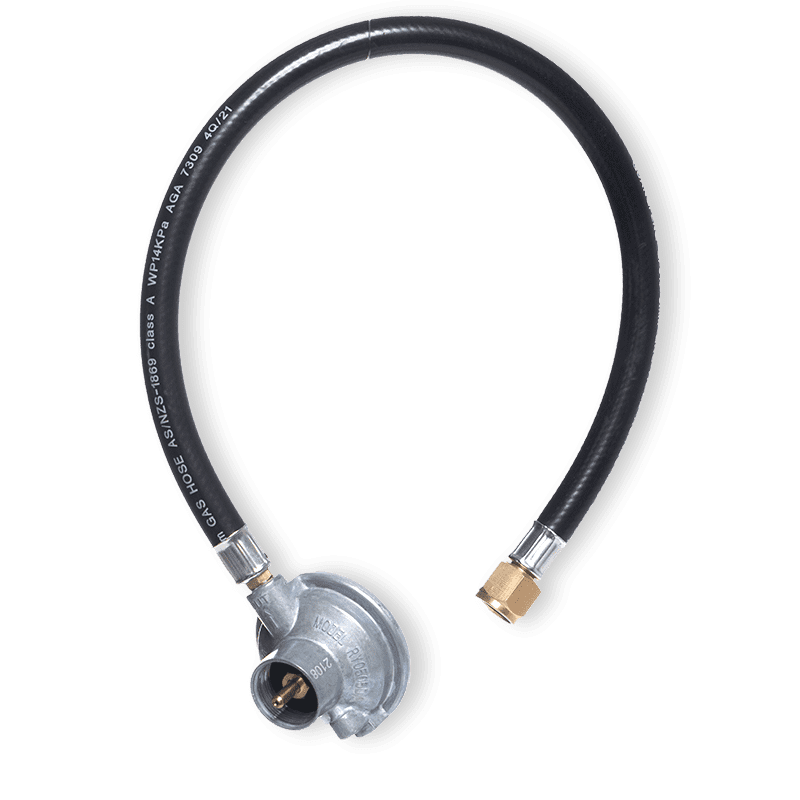 Lightweight Gas Regulator & Hose - High Pressure Propane Regulator with 5ft Hose for Grills, Stoves & Outdoor Cooking - Perfect for BBQ, Camping & RV Use