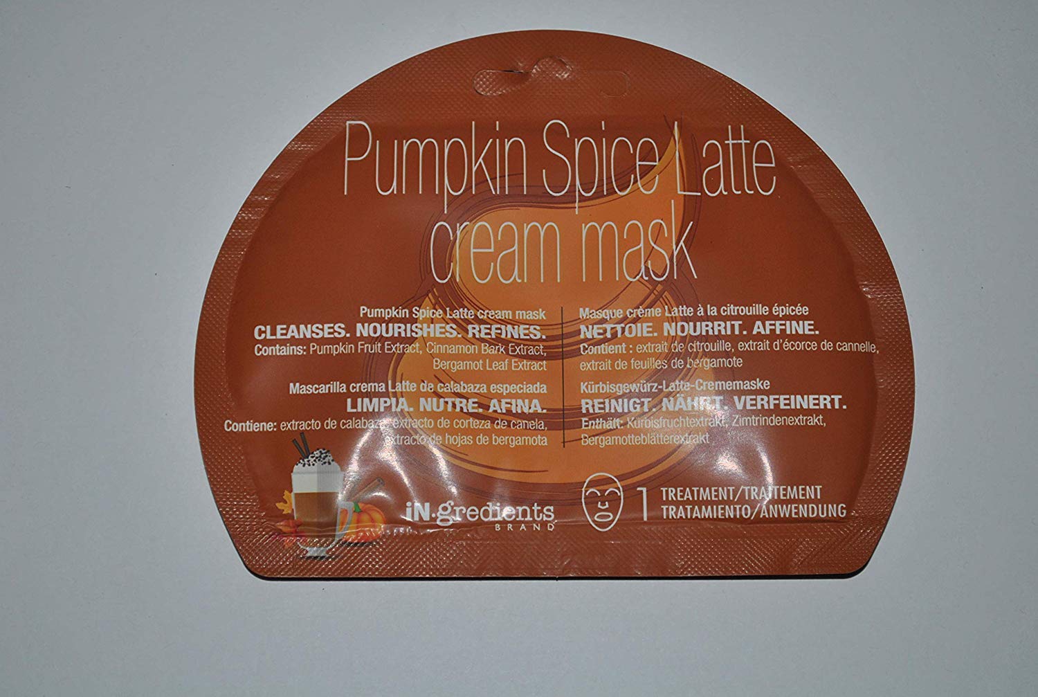 Pumpkin Spice Latte Cream Mask - Hydrating Facial Treatment for Glowing Skin | Perfect for Fall Skincare Routine & Self-Care Days