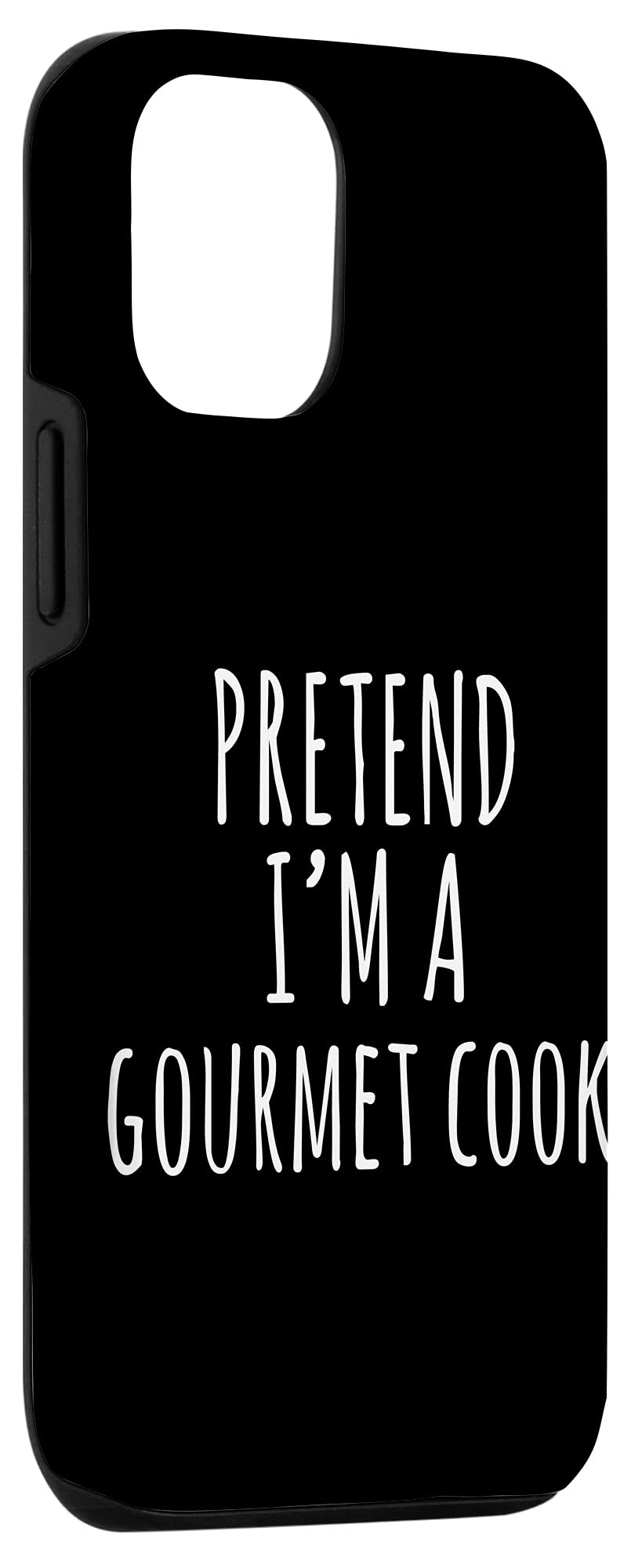iPhone 12/12 Pro Case - Halloween Lazy Costume Design | Pretend I'm A Gourmet Cook | Slim Protective Cover | Perfect for Halloween Parties & Cosplay Events