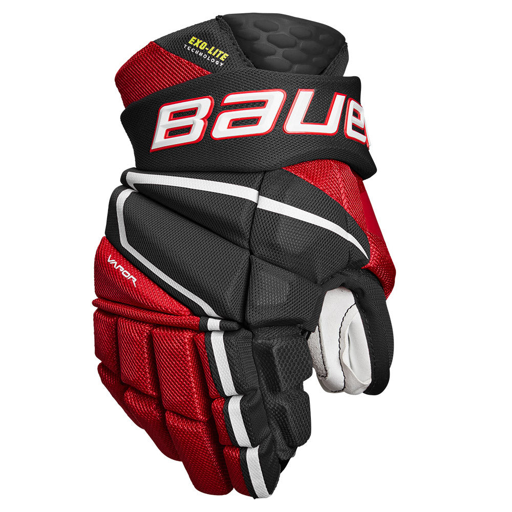 Bauer Vapor HyperLite Junior Ice Hockey Gloves - Lightweight Youth Hockey Gloves for Performance & Protection - Perfect for Practice, Games & Training