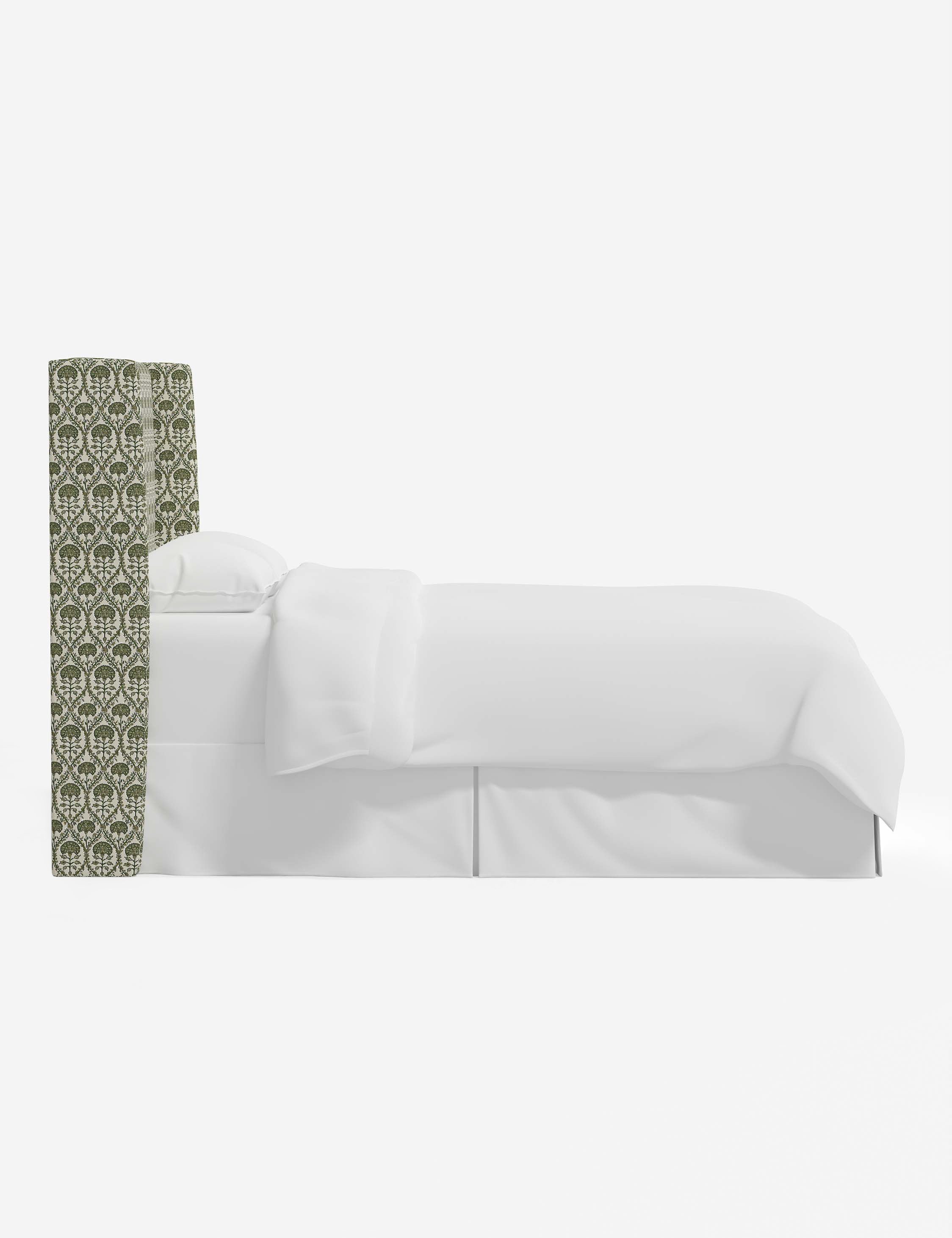 Adara Upholstered Headboard - Queen Size Bed Frame Headboard with Nailhead Trim - Perfect for Master Bedroom, Guest Room & Home Decor