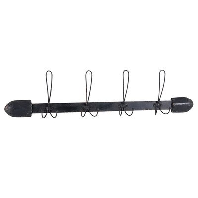 Stainless Steel Wall Mounted 4-Hook Towel Holder for Bathroom & Kitchen - Rustproof Space-Saving Organizer for Towels, Robes & Hats