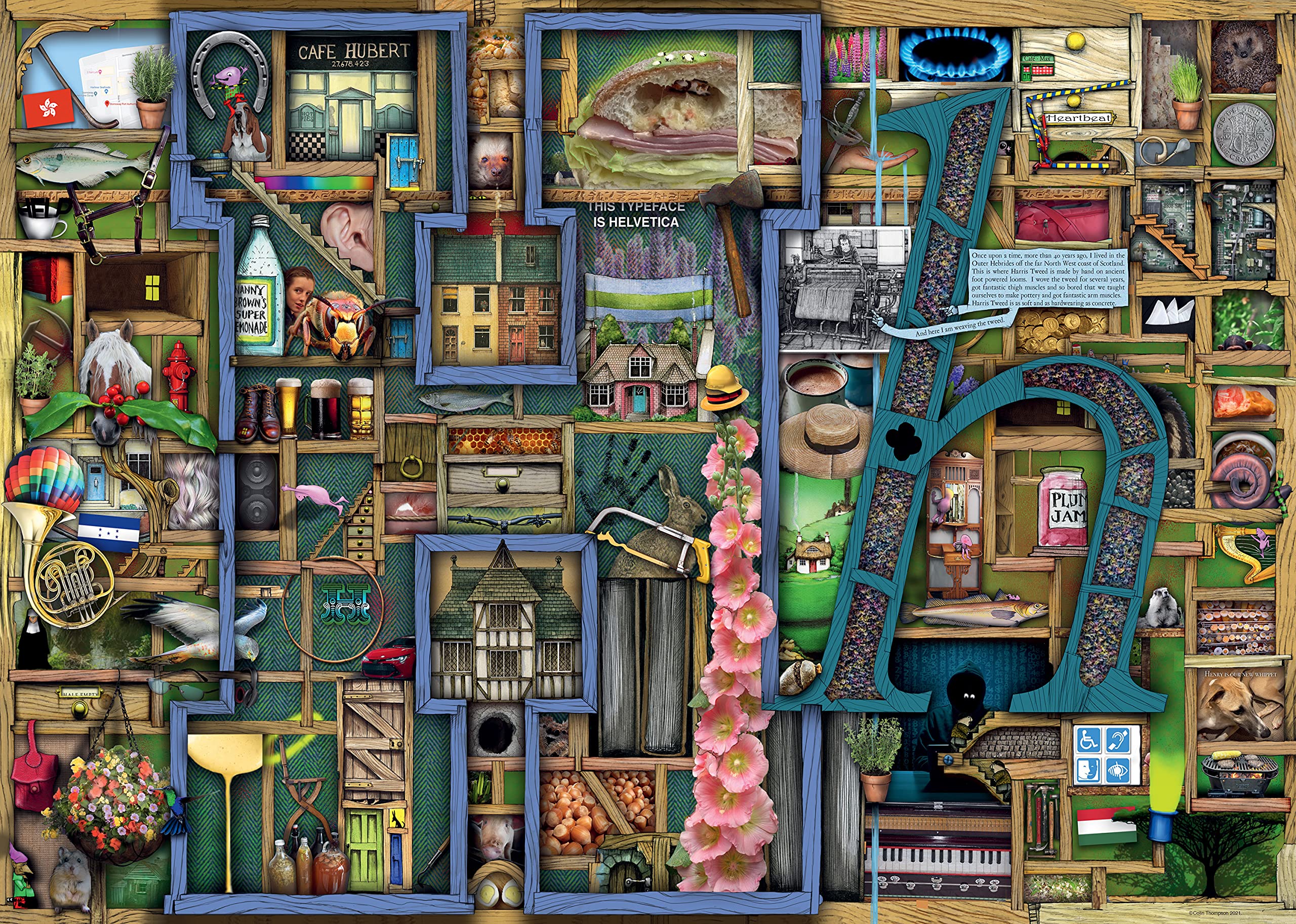 Ravensburger 1000-Piece Alphabet H Puzzle for Adults - Premium Jigsaw Puzzle with Glue for Framing, 70x50cm - Perfect for Home Decor, Gifts & Relaxation