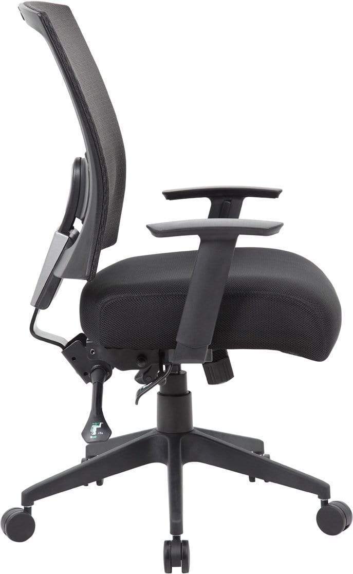 Boss Contract Mesh Back Task Chair [B6716 BK] - Ergonomic Office Chair for Home & Business Use - Comfortable Support for Long Hours of Work