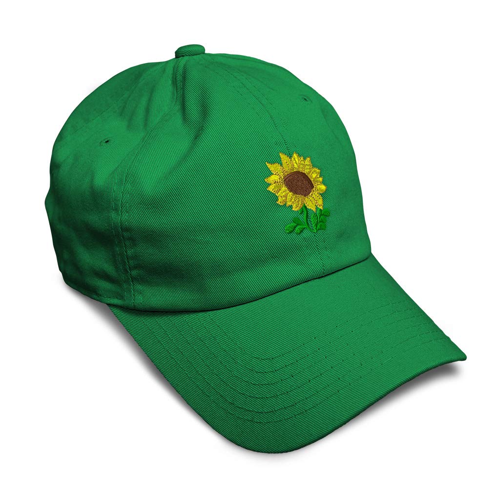 Speedy Pros Soft Baseball Cap with Sunflower Embroidery - Cotton Dad Hats for Men & Women - Perfect for Outdoor Sports, Gardening, and Casual Wear