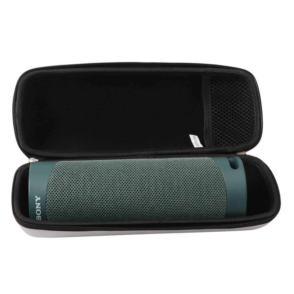 Durable Hard Travel Case for Sony SRS-XB23 Extra BASS Wireless Speaker - Shockproof Protective Cover for Outdoor Adventures, Beach Trips & Camping (Taupe)