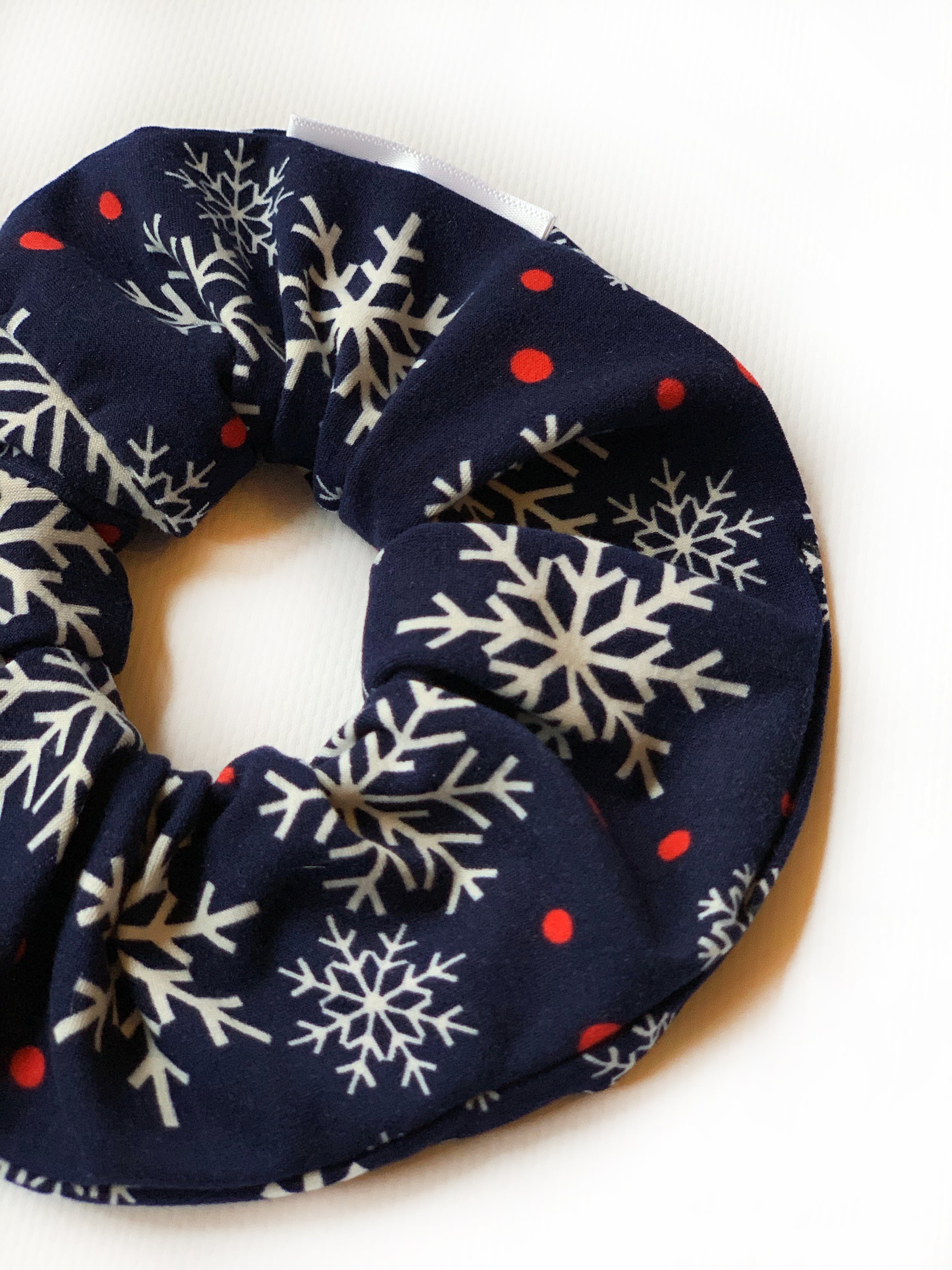 Winter Wonderland Hair Scrunchie - Soft Elastic Hair Tie for Women & Girls - Perfect for Holidays, Parties & Everyday Use