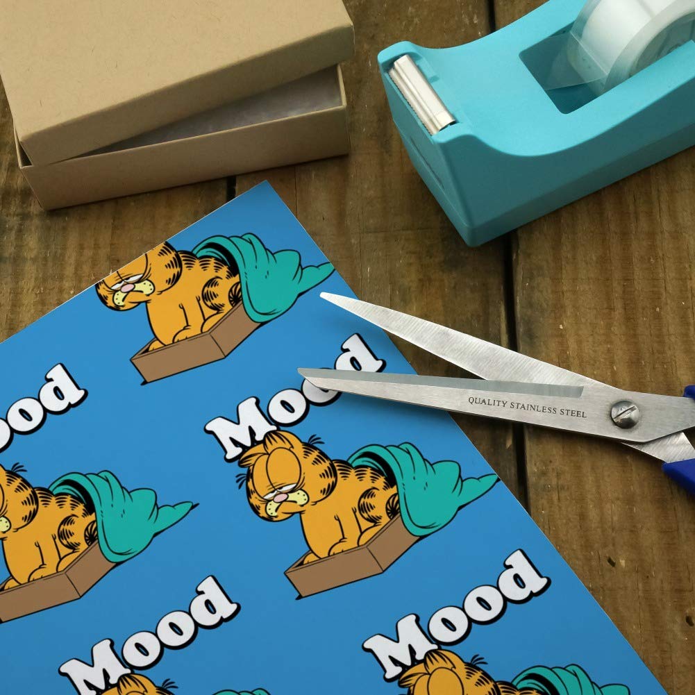 Garfield Mood Gift Wrap Wrapping Paper Rolls - Fun Cartoon Design for Birthday, Christmas & Party Presents | GRAPHICS & MORE