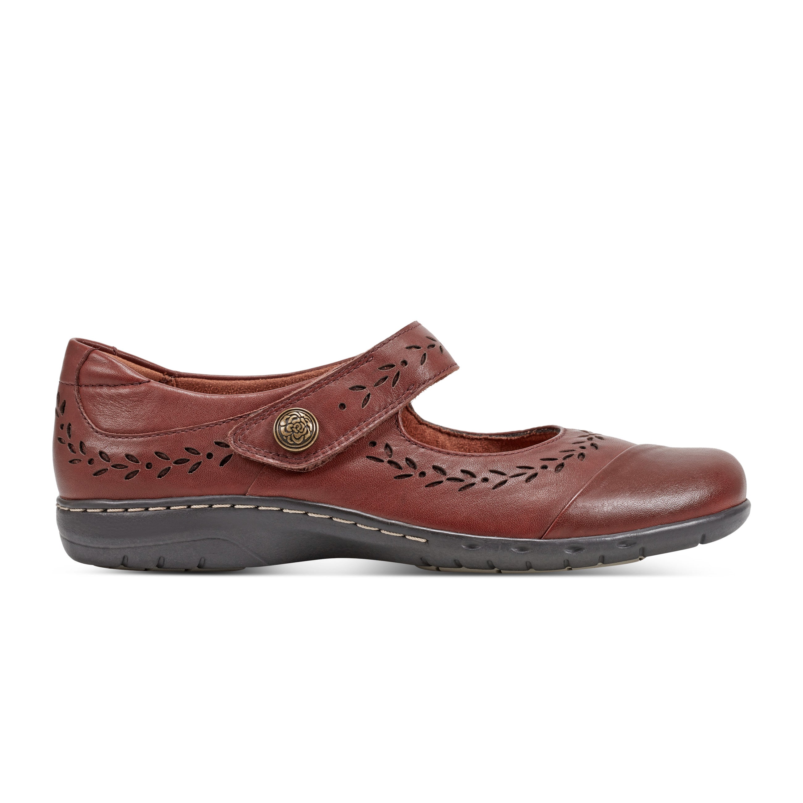 Women's Perry Casual Mary Jane Ballet Flats - Comfortable Slip-On Shoes for Work, Walking & Everyday Wear