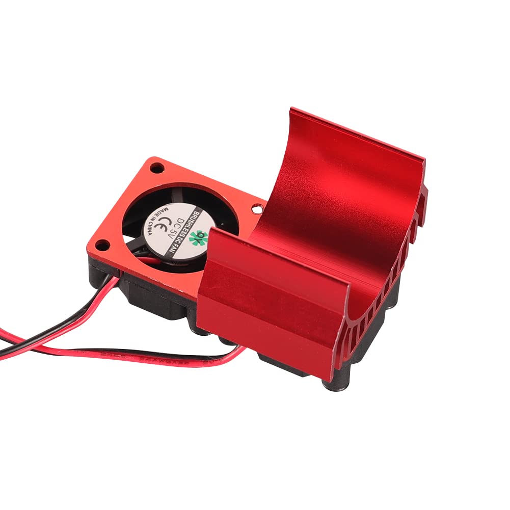 Aluminum Alloy RC Motor Heatsink with Dual Fans - Compatible with 540/550 Motors, High-Performance Cooling for 1:10 RC Cars - Perfect for Racing, Off-Road & Drifting Scenarios