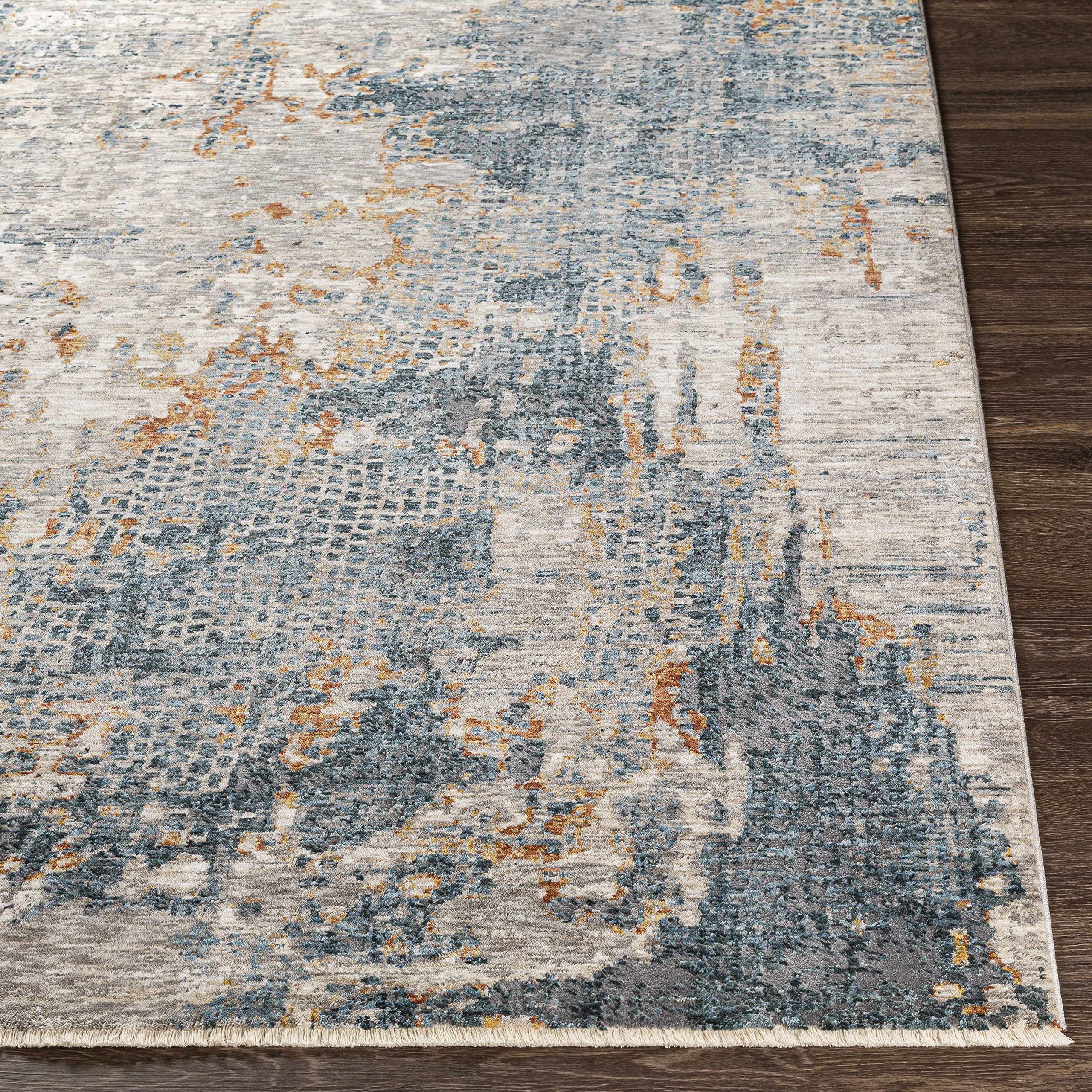 Hauteloom Andreas Modern Area Rug 2' x 3' - Blue, Pink, Red - Soft Non-Slip Living Room & Bedroom Rug for Home Decor, Office, Dorm Room