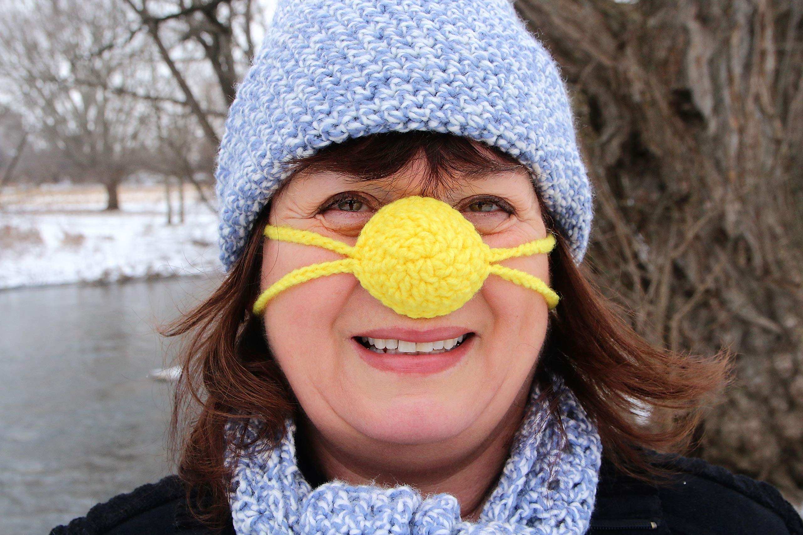 Crochet Nose Warmer - Soft & Warm Winter Accessory for Cold Weather - Perfect for Skiing, Snowboarding & Outdoor Activities