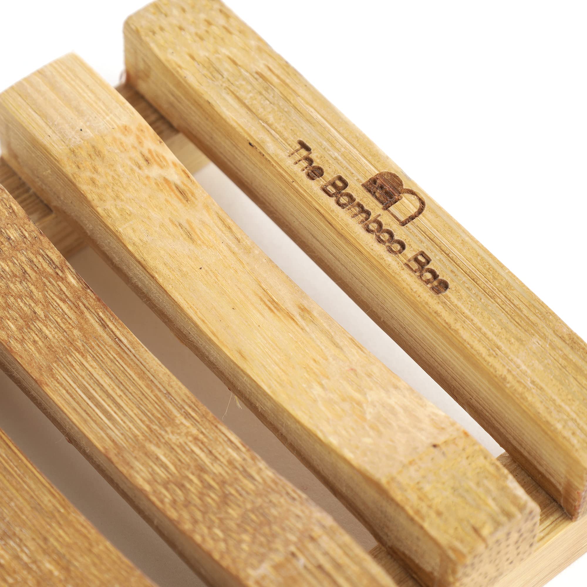 Handmade Bamboo Soap Tray - Natural Wooden Soap Dish & Sponge Holder | Organic Bathroom Organizer | Eco-Friendly Shower Accessory | Perfect for Bathroom, Kitchen & Vanity | Made in India
