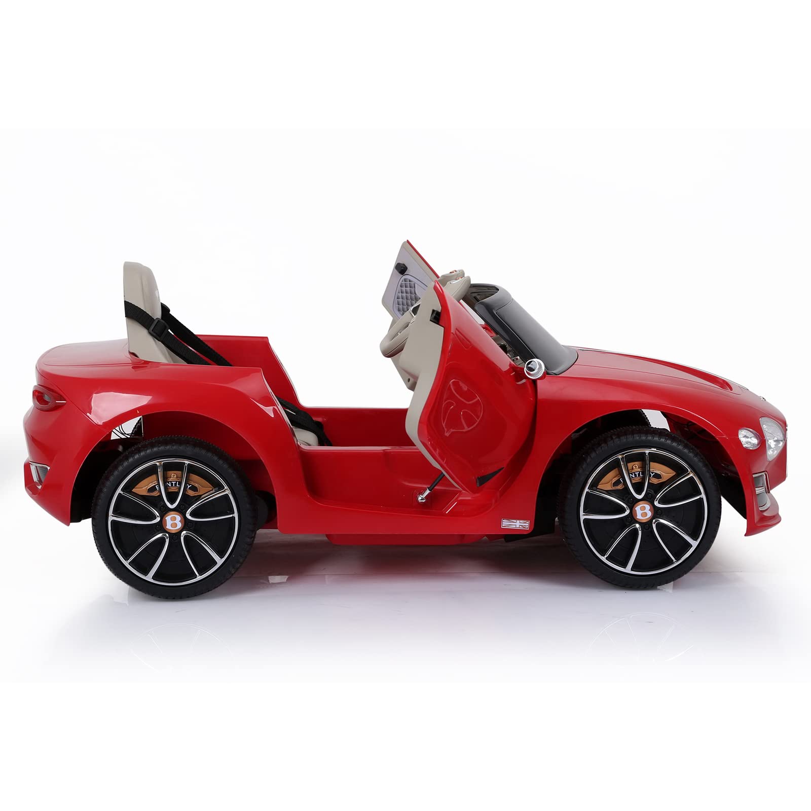 SEHOMY 12V Kids Ride On Car - Bentley Licensed, Remote Control, LED Lights for Ages 3-8 | Outdoor Play & Birthday Gifts