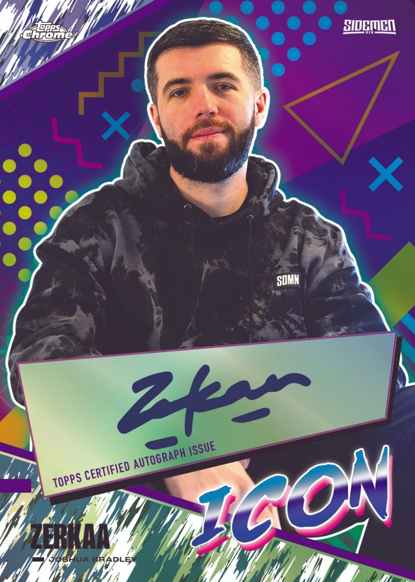 Topps x Sidemen Chrome Trading Cards Single Pack - Collectible Sports Cards for Trading, Gaming, and Display