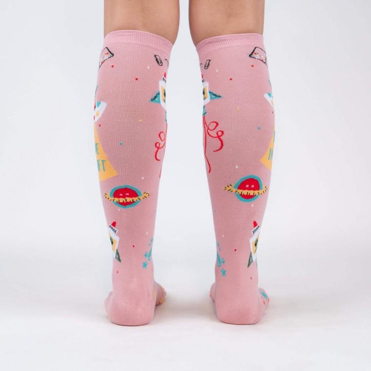 I Believe In Craft Knee High Socks by Sock It To Me - Fun Novelty Crew Socks for Women & Teens - Perfect for Cosplay, Gifts, and Everyday Wear