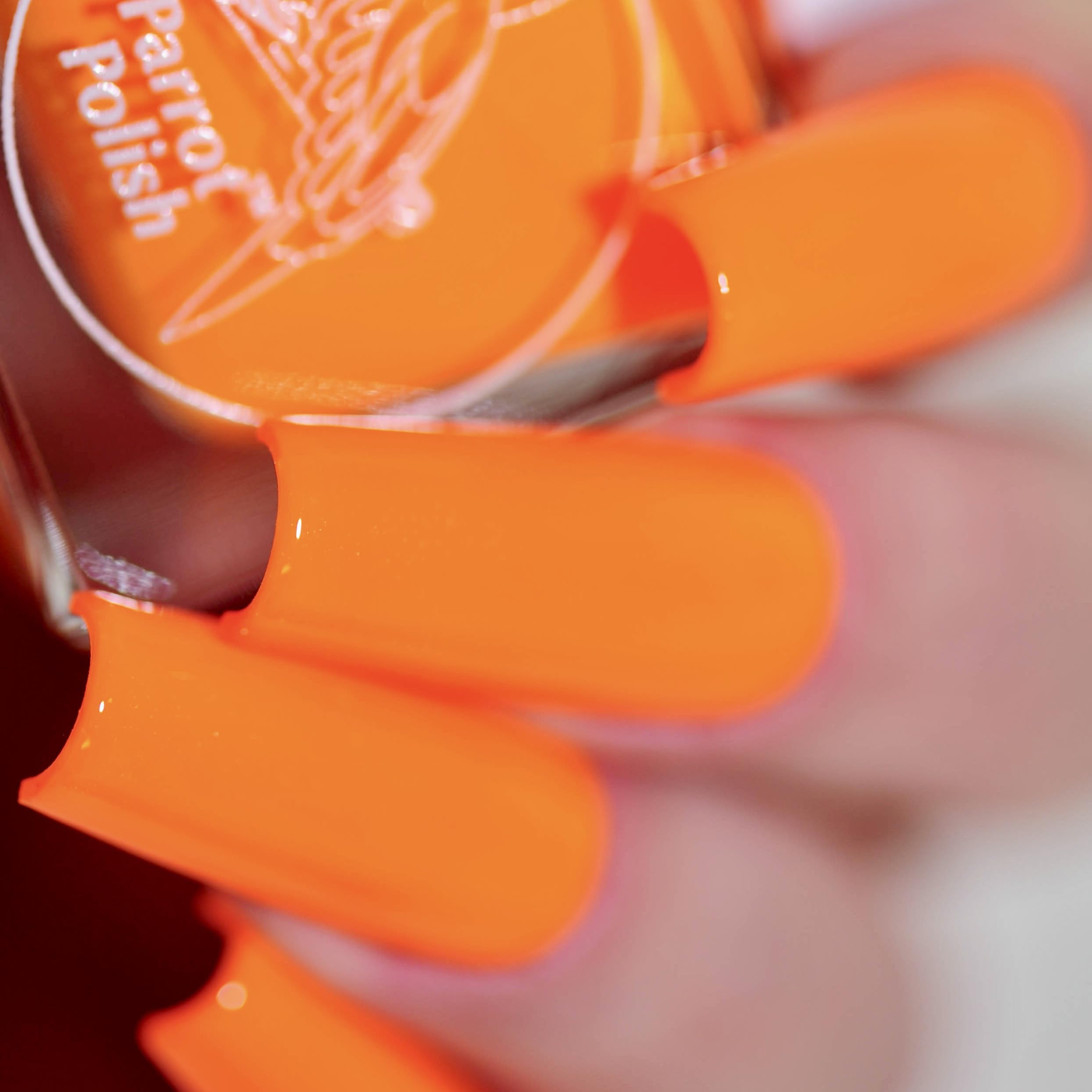 Orangutan Orange Neon Nail Polish - Long Lasting UV Reactive Nail Lacquer for Summer, Parties & Nightlife | Vegan & Cruelty Free