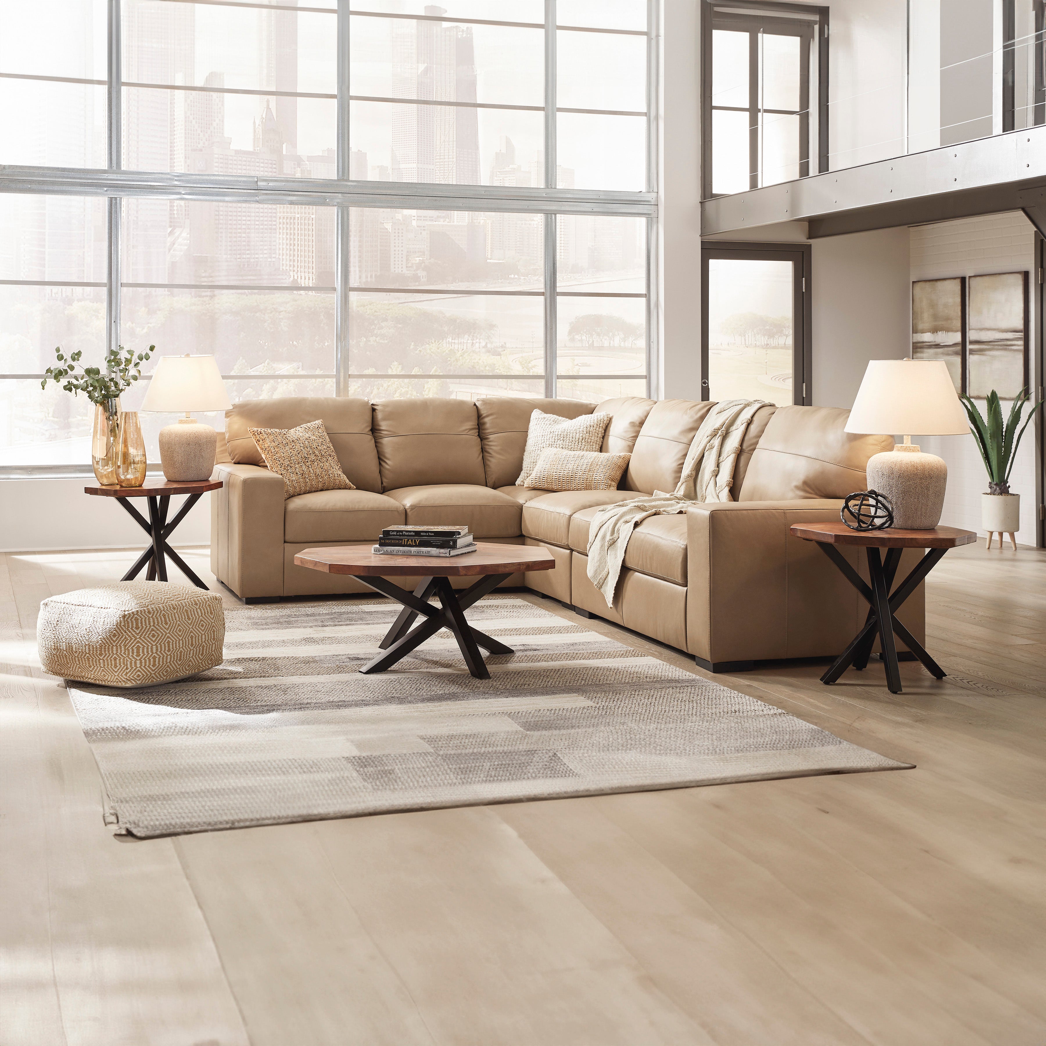 Bandon 3-Piece Sectional Sofa Set - Modern L-Shaped Couch for Living Room, Family Room & Home Theater | Comfortable & Stylish Furniture