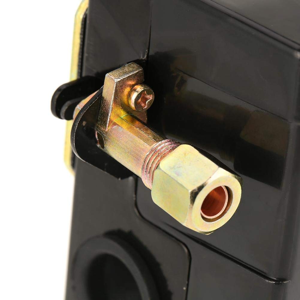 95-125 Psi Air Pressure Switch, 20A 220V Air Compressor Pressure Control Valve for Pump - Ideal for Industrial Machinery, HVAC Systems & Workshop Tools
