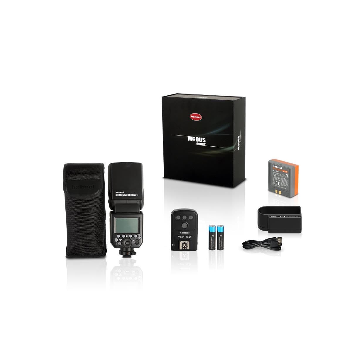 Hähnel MODUS 600RT MK II Wireless Flash Kit for Fuji Cameras - TTL, Manual & Multi Modes - 2.4GHz Built-in Receiver/Transmitter - Quick-lock Hot Shoe - Perfect for Portrait, Wedding & Studio Photography