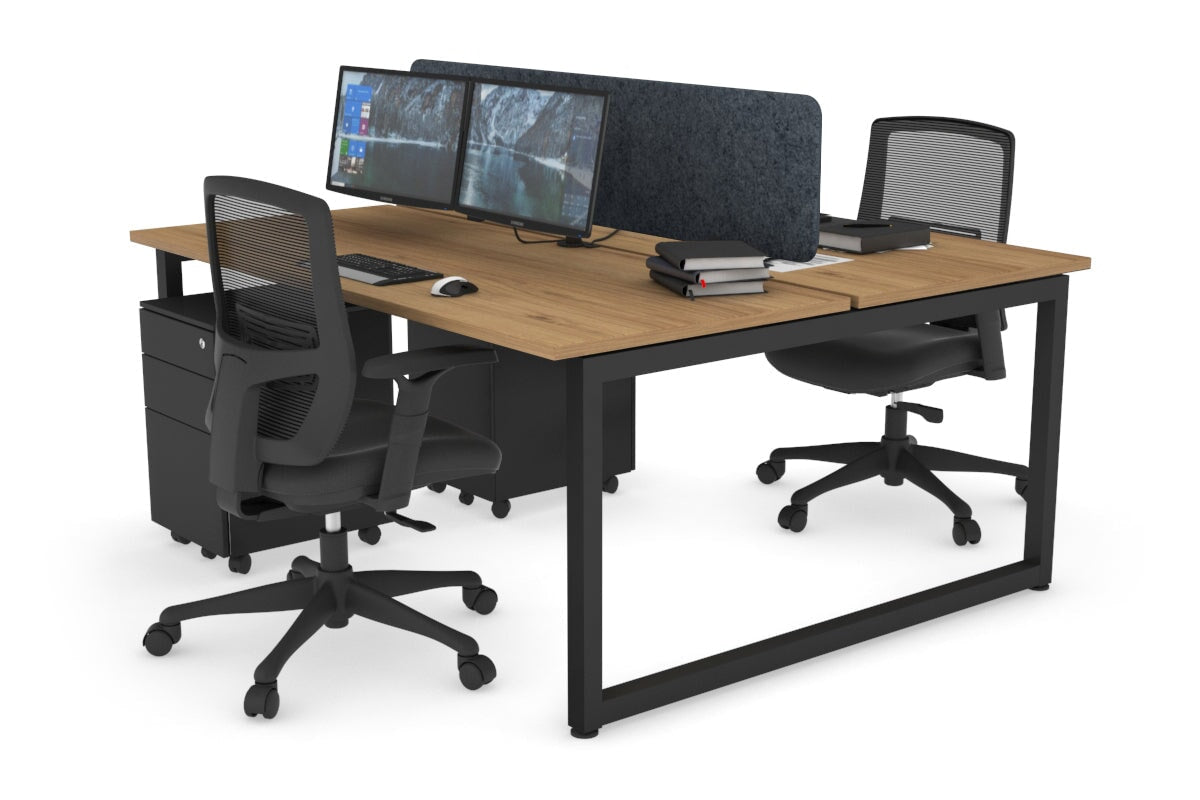 Quadro Loop Legs 2 Person Office Workstation - 70.8