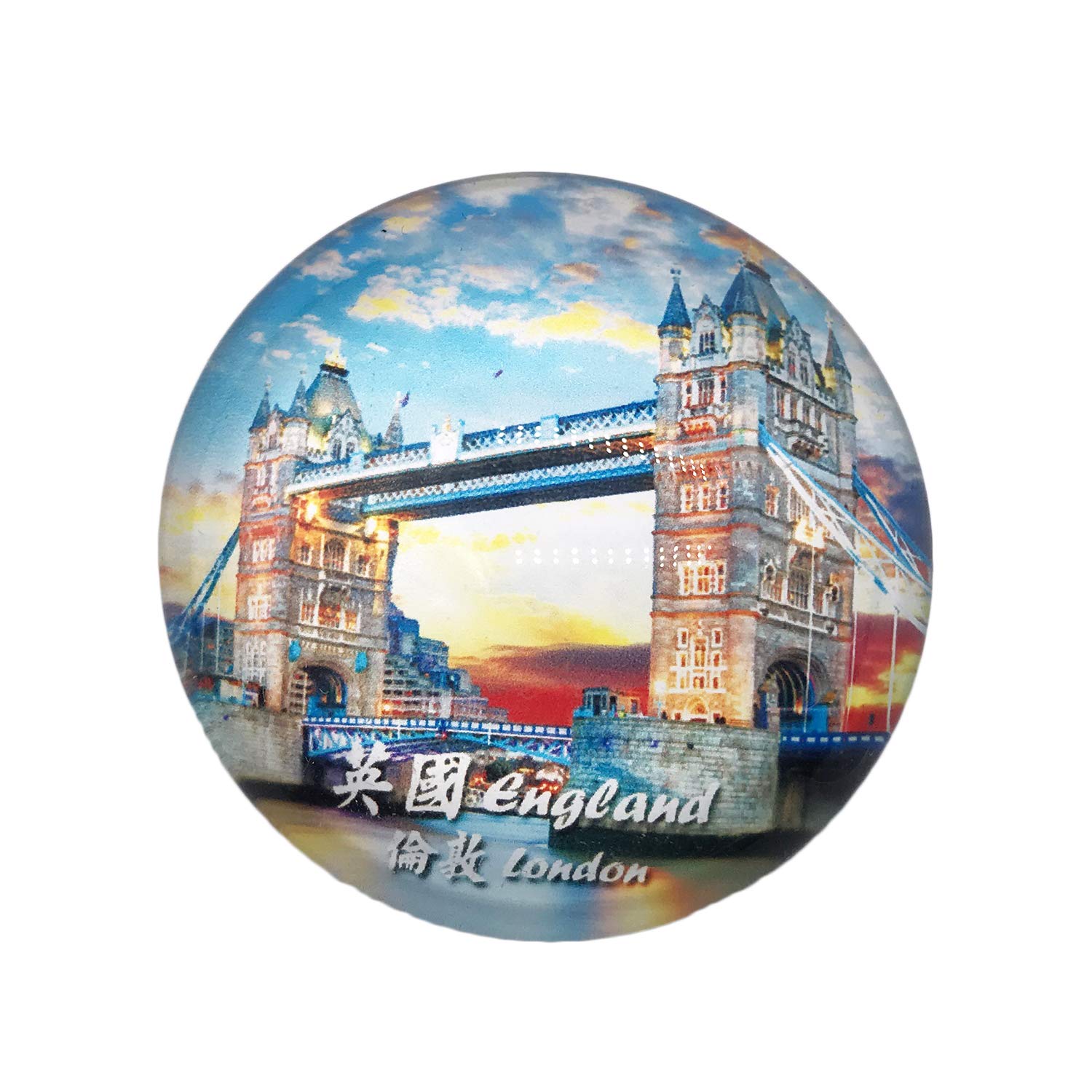 3D London UK Refrigerator Fridge Magnet - Crystal Glass Souvenir Gift for Travelers, Home & Kitchen Decoration - Perfect for Collectors and Tourists (Great for Fridge, Office, or Travel Memories)