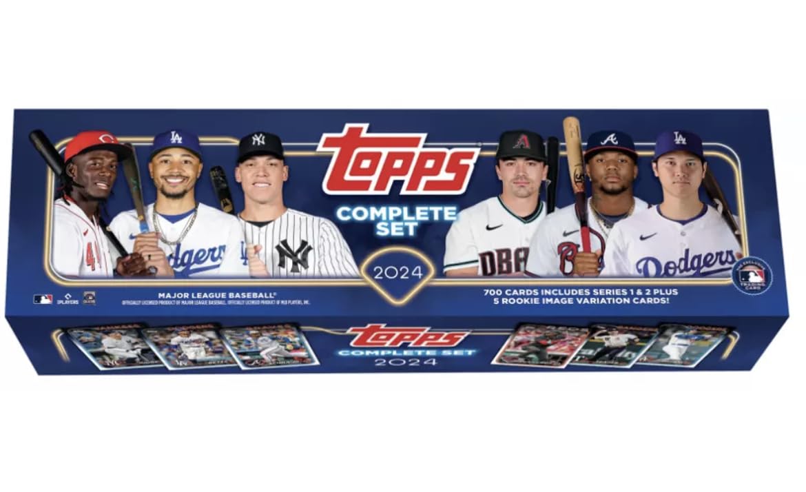 2024 Topps Baseball Sealed Retail Factory Set - 700 Cards with 5 Rookie Image Variations | Complete MLB Player Collection for Trading, Collecting & Fantasy Sports