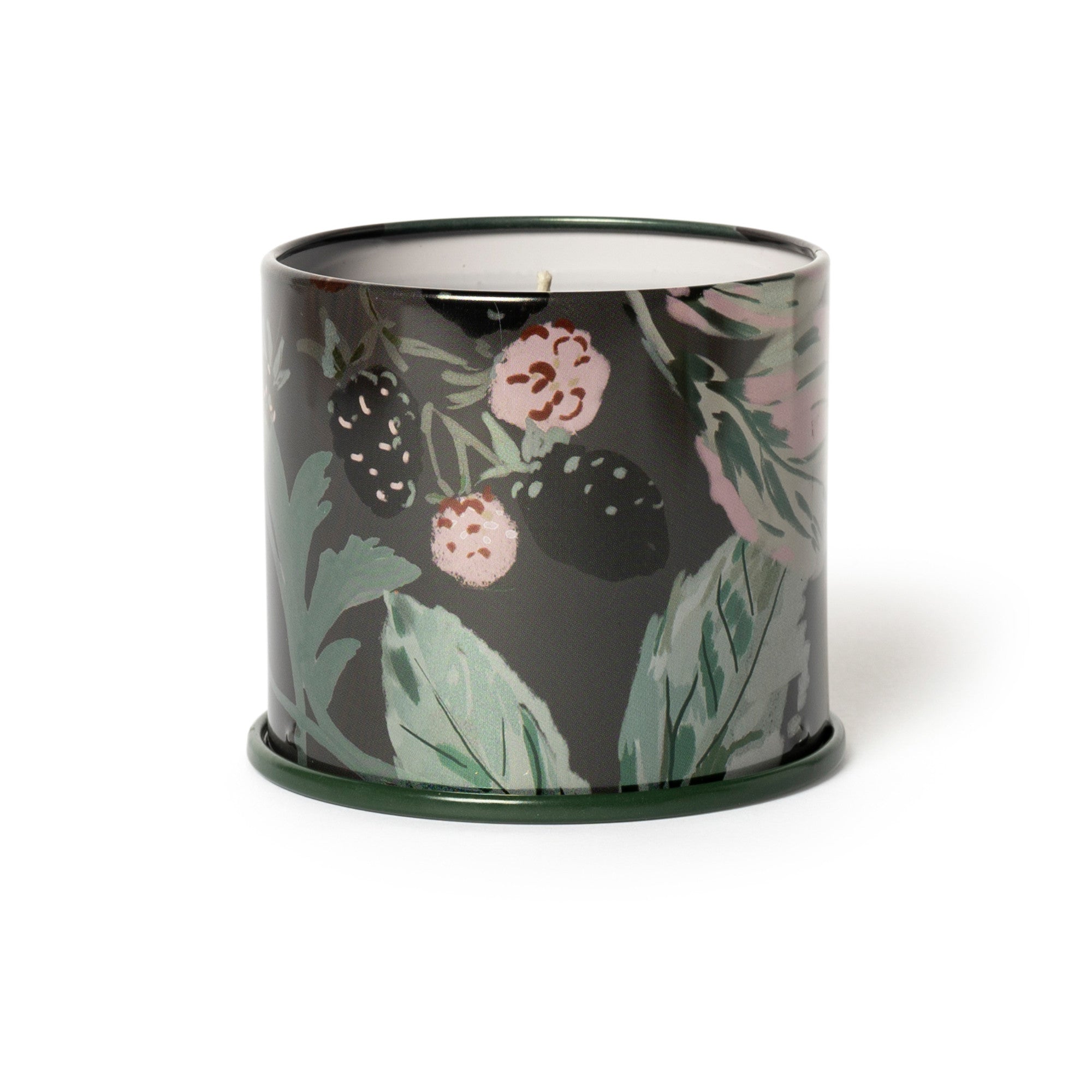 Blackberry Absinthe Scented Tin Candle - Handmade Soy Wax Candle for Home, Bathroom & Relaxation - Aromatherapy Gift for Women & Men