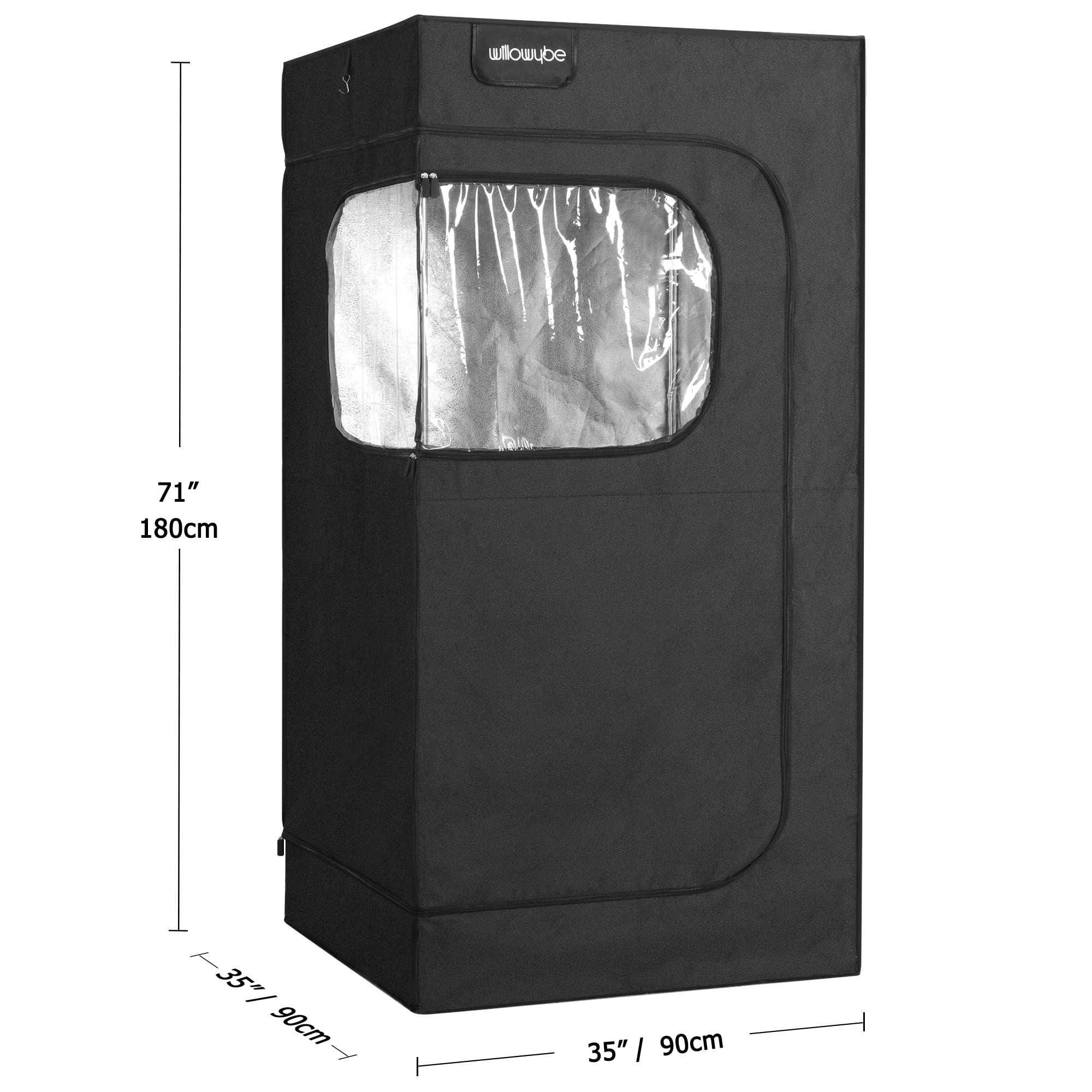 Portable Steam Sauna Tent with Bluetooth Control & 4L Steamer - Foldable Chair Included | Home Spa, Detox, Relaxation for Weight Loss & Muscle Recovery