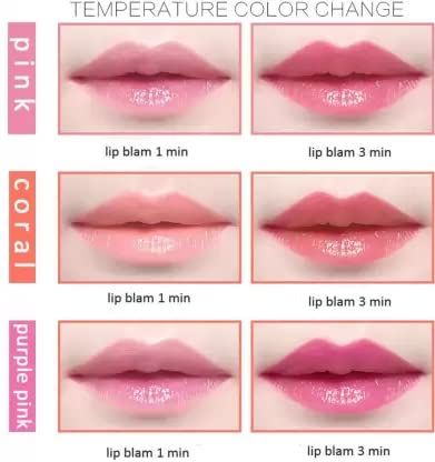 6 Pack Fruit Flavored Color Changing Lip Balm Set - Fun Cartoon Shaped Moisturizing Lip Care for Kids & Teens - Perfect for School, Parties & Gifts
