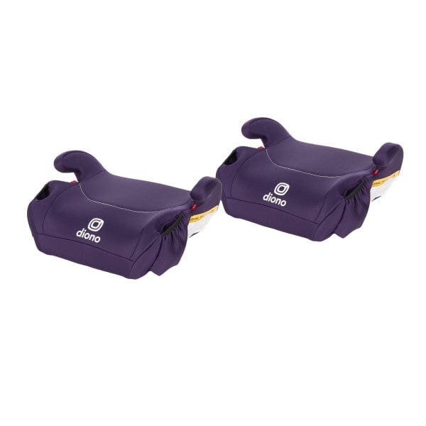Diono Solana Backless Booster Car Seat (2 Pack) - Lightweight & Portable for Kids 3-12 Years - Perfect for Travel, School, and Carpooling