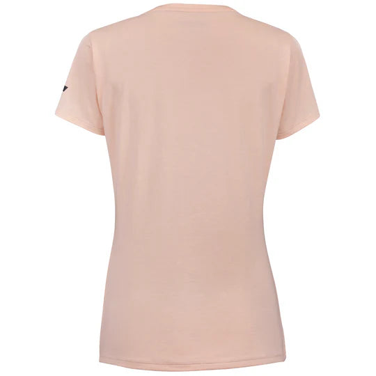 Babolat Women's Performance Exercise Tee 5062 - Breathable Workout Shirt in Tropical Peach for Tennis, Gym & Active Lifestyle