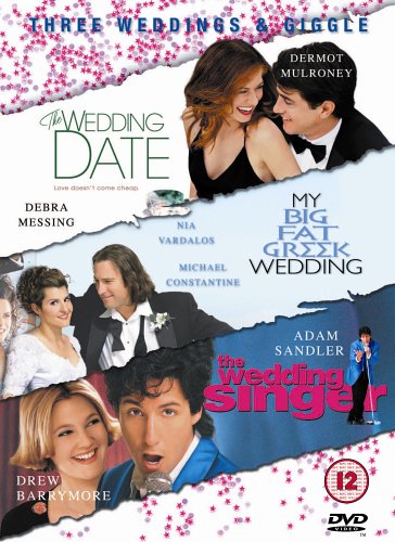 Romantic Comedy Movie Collection - The Wedding Date, My Big Fat Greek Wedding & The Wedding Singer | Perfect for Date Nights, Girls' Night In & Wedding Inspiration