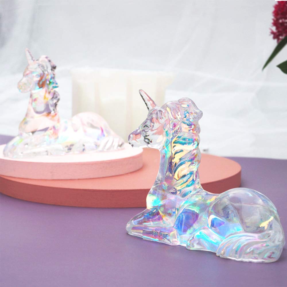 DIY Unicorn & Heart Silicone Resin Molds Set for Epoxy Casting - Beginner Friendly Crystal Craft Molds for Home Decoration, Handmade Gifts & DIY Projects - Perfect for Jewelry Making, Keychains, and Unique Home Decor
