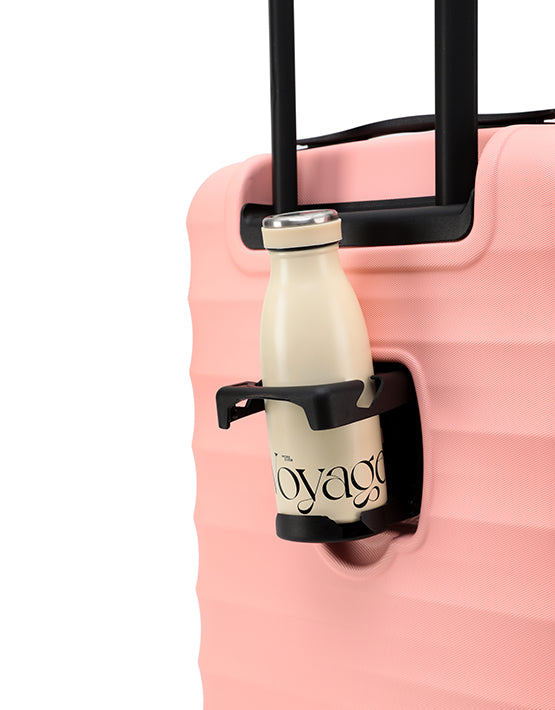 Tosca Interstellar 2.0 20-Inch Small Carry-On Spinner Suitcase in Peach | Lightweight Luggage for Business Travel & Weekend Getaways