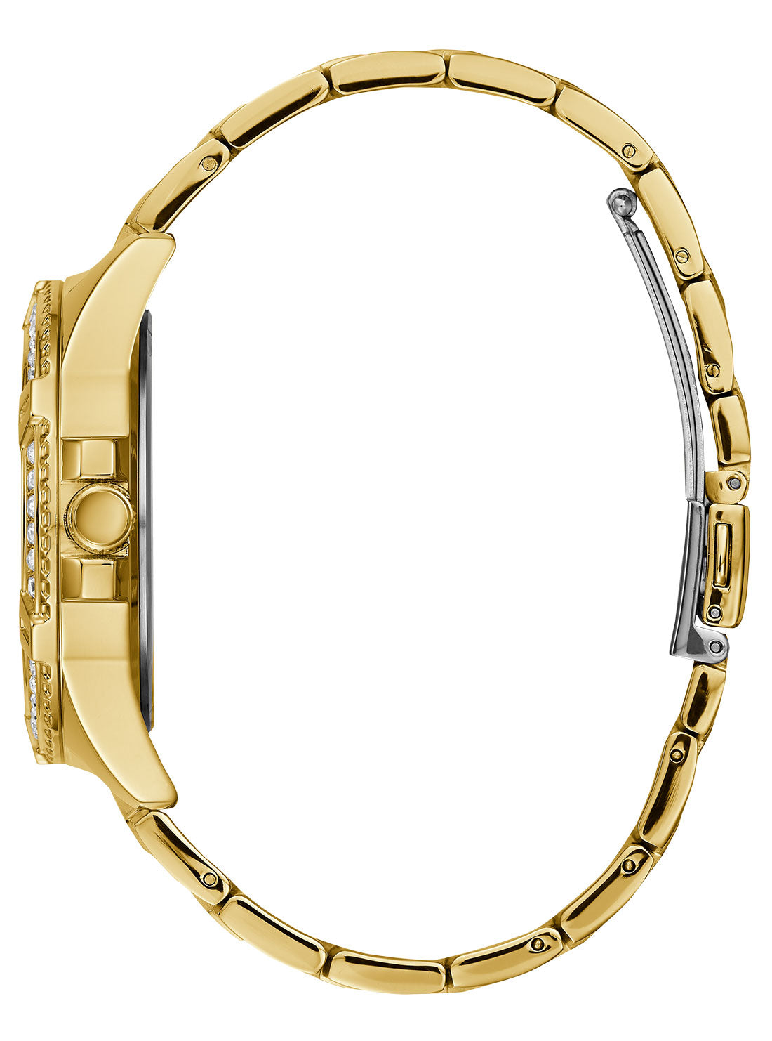 Luxury Gold Women's Frontier Crystal Watch - Elegant Timepiece for Formal Events & Evening Parties